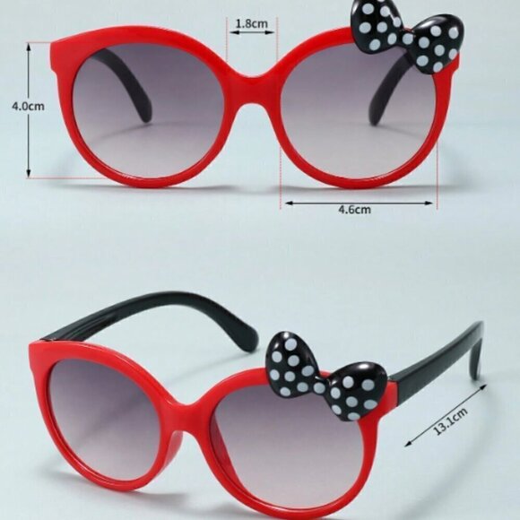 NWT Adorable Sweet Bow Decor Glasses for Little Girls- Minnie Mouse Inspired - Picture 4 of 4